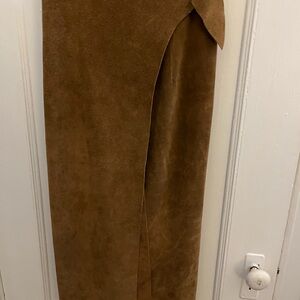 Vintage suede wrap Skirt